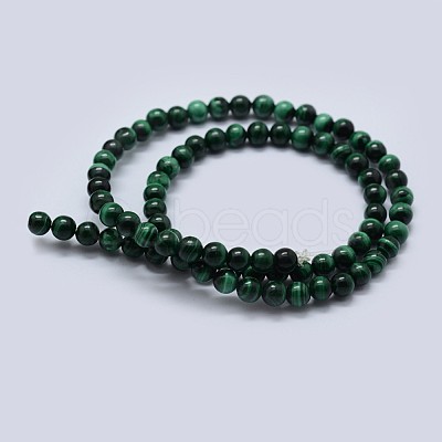 Natural Malachite Beads Strands G-F571-27AB2-5mm-1