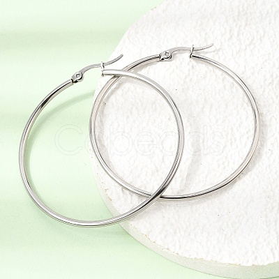 201 Stainless Steel Hoop Earrings SA-CBA4A0D-16P-F-1
