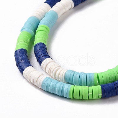 Handmade Polymer Clay Bead Strands CLAY-C003-02H-1