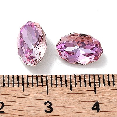 Glass Rhinestone Cabochons RGLA-G020-02C-D123-1
