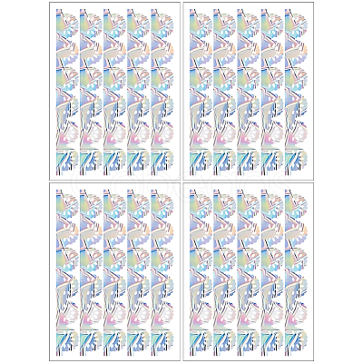 PVC Self Adhesive Stickers STIC-WH20010-20A-1