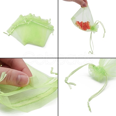 Organza Gift Bags with Drawstring OP-R016-9x12cm-11-1