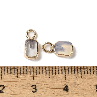 Opalite Rectangle Charms G-Q169-07G-01-1