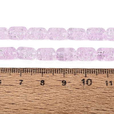 Transparent Crackle Glass Beads Strands GLAA-NH0001-04-A03-1