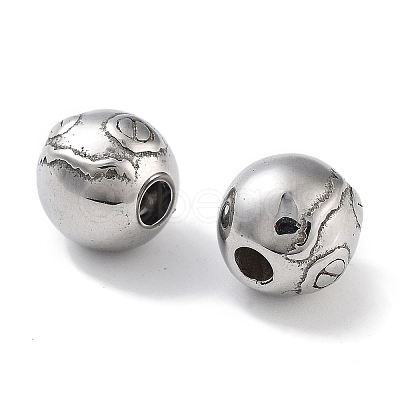 Tarnish Resistant 304 Stainless Steel Beads STAS-M057-17P-1