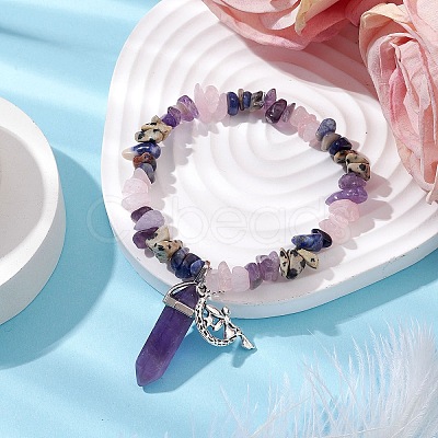 Natural Amethyst BJEW-JB11065-01-1
