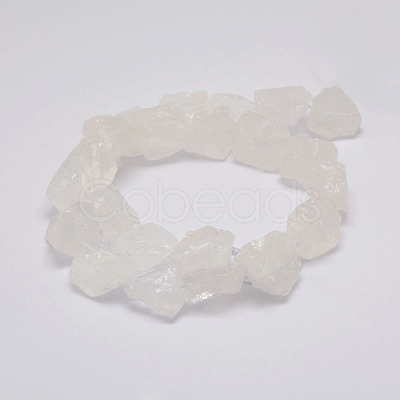 Raw Rough Natural Quartz Crystal Beads Strands G-F403-11-1