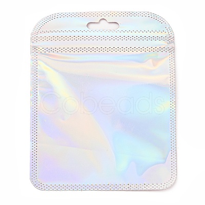 Plastic Glitter Holographic Packaging Yin-yang Resealable Bags OPP-D003-04D-1