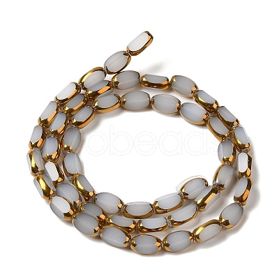 Electroplate Glass Beads Strands EGLA-P061-02B-01-1