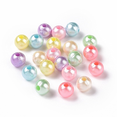 Imitation Pearl Acrylic Beads OACR-E013-29B-1