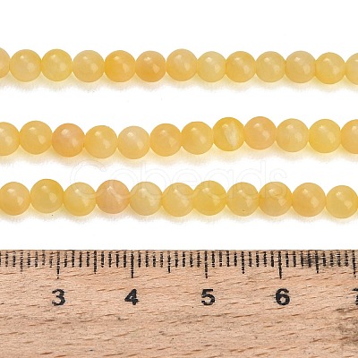 Natural Yellow Calcite Beads Strands GG-CBAA3AB-02-4mm-1