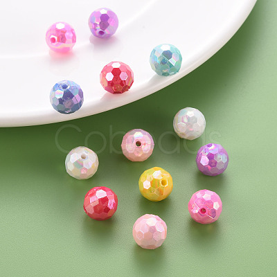 Opaque Acrylic Beads TACR-S154-10F-1