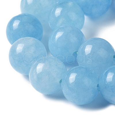 Natural Green Jade Imitation Aquamarine Beads Strands G-B046-08A-1