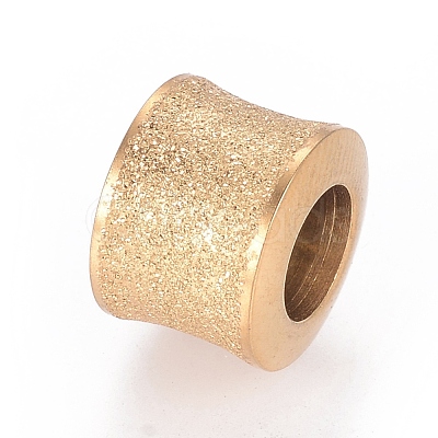 201 Stainless Steel Textured Beads STAS-M003-12G-1