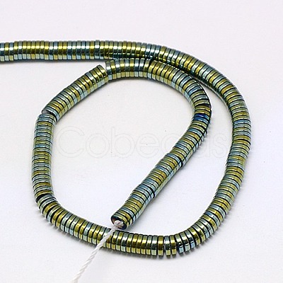 Electroplate Non-magnetic Synthetic Hematite Beads Strands G-J164A-4mm-08-1