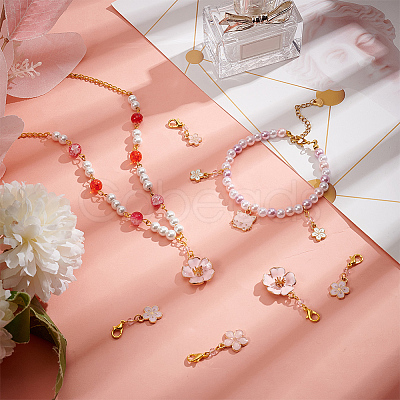 Flower Stitch Markers HJEW-AB00275-1