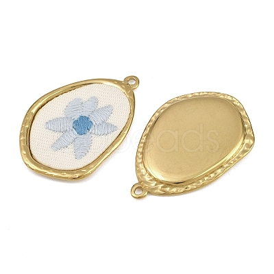 304 Stainless Steel & Embroidered Pendants SA-CBA1ED9-13G-1