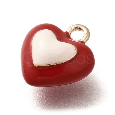 Brass Enamel Charms KK-R212-19G-04-1
