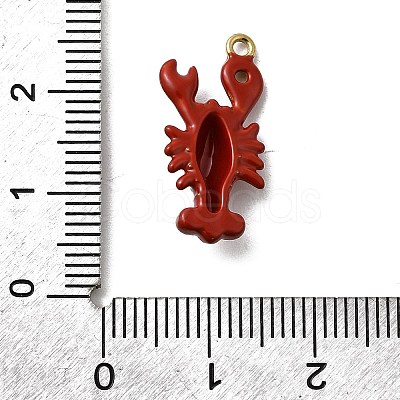 304 Stainless Steel Enamel Pendants X-STAS-I355-11G-08-1