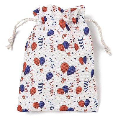 Christmas Theme Cloth Printed Storage Bags ABAG-F010-02B-06-1