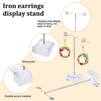 Iron Earring Display Frame EDIS-WH0006-19-1