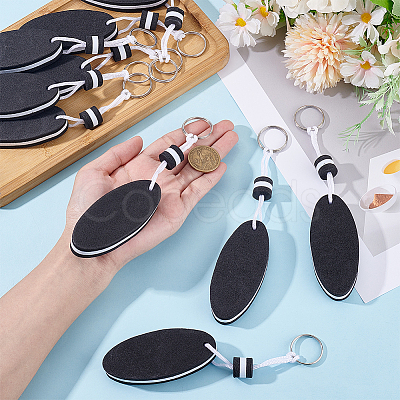 10Pcs Iron Plastic Keychains KEYC-GF0001-27A-1