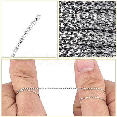 1mm Jewelry Braided Thread Metallic Threads MCOR-S002-02-1
