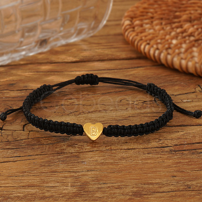 Stainless Steel Bead Braided Bead Bracelets AG0106-2-1