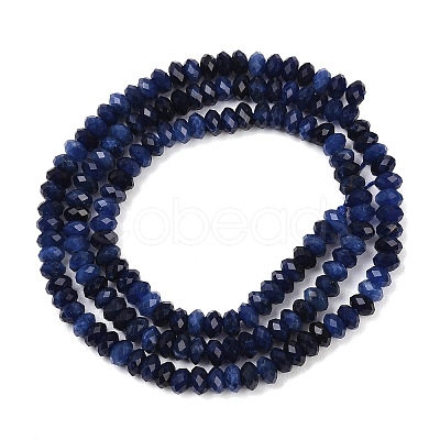 Natural Sodalite Beads Strands G-B175-A09-2x4mm-1