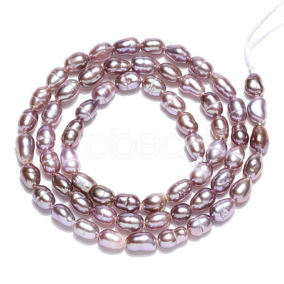 Natural Cultured Freshwater Pearl Beads Strands PEAR-N012-03L-1