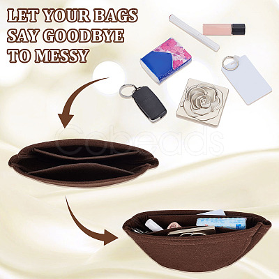 Wool Felt Purse Organizer Insert FIND-WH0128-74A-01-1