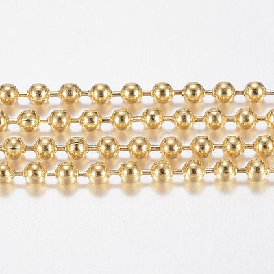 Handmade Ion Plating(IP) 304 Stainless Steel Ball Chains STAS-F136-16G-20m-1