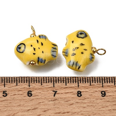 Handmade Porcelain Pendants PR-CBA0027-10G-04-1