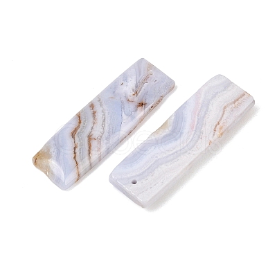 Natural Blue Lace Agate Pendants G-K381-19B-1