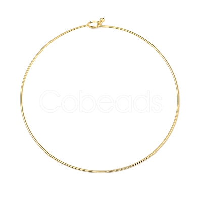 Rack Plating Brass Choker Necklaces NJEW-Q348-03G-1