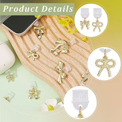 8Pcs Plastic Mobile Dustproof Plugs HJEW-SC00175-1
