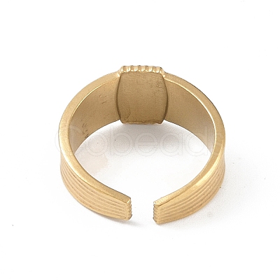 12Pcs Ion Plating(IP) 304 Stainless Steel Open Cuff Rings RJEW-G312-09G-1