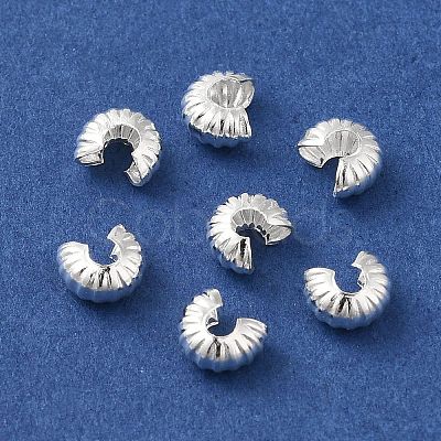 Brass Crimp Beads Covers FIND-Z039-13B-S-1