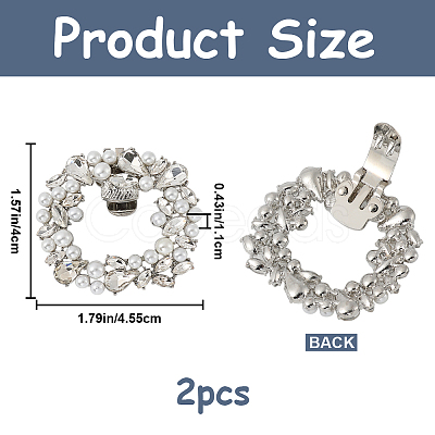 2Pcs Alloy Shoe Buckle Clips FIND-GF0006-04P-1