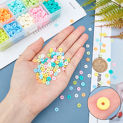Handmade Polymer Clay Beads CLAY-FH0001-02B-01-1