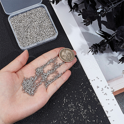 6000Pcs Brass Crimp Beads KK-PA0001-14S-1