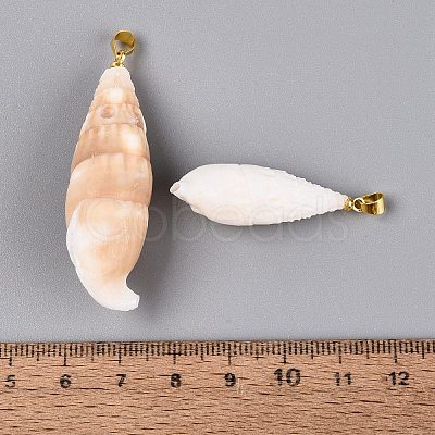 Spiral Shell Big Pendants SHEL-Q029-14KCG-1