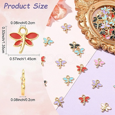 50Pcs Alloy Enamel Charms ENAM-YW0006-26-1
