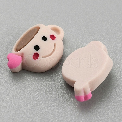 Opaque Resin Cabochons CRES-CJC0001-42B-1