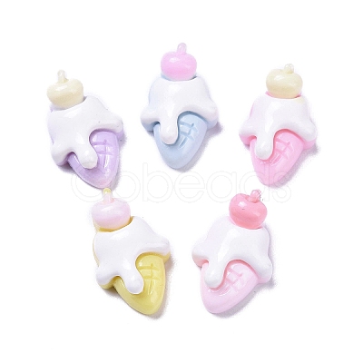 Opaque Cute Resin Decoden Cabochons RESI-B024-01B-1