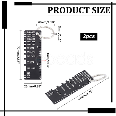 201 Stainless Steel Measuring Rulers TOOL-WH0136-126-1