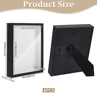 MDF Composite Wood Photo Frame Stand for Dried Flower LS-DJEW-WH0028-057A-1