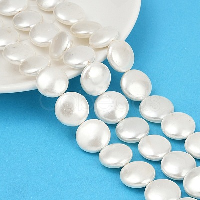 Electroplated Shell Pearl Beads Strands BSHE-G027-13D-1