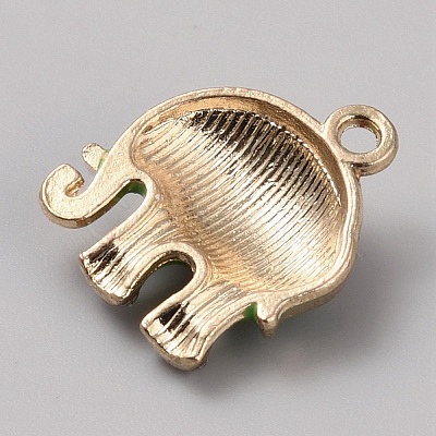 Alloy Rhinestone Pendants ENAM-CJC0003-61F-G-1