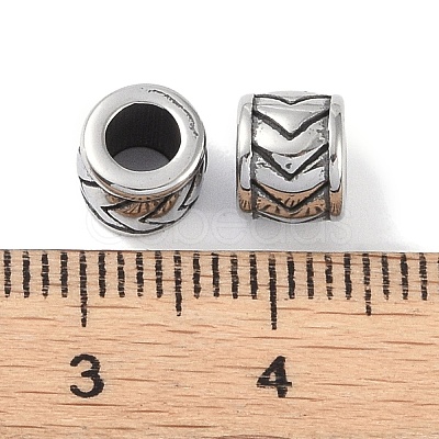 316 Surgical Stainless Steel European Beads STAS-P362-03AS-02-1